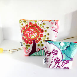 Pochette de cotons démaquillants prunes