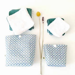 Pochette cotons démaquillants (plusieurs couleurs)