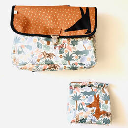 Cartable maternelle léger animaux de la savane