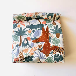 Lunch bag enduit animaux savane