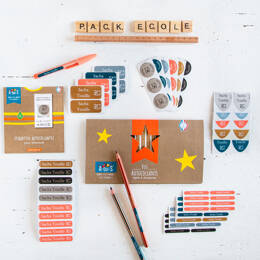 Étiquettes vêtements, fournitures scolaires personnalisées pour l'école primaire, la maternelle