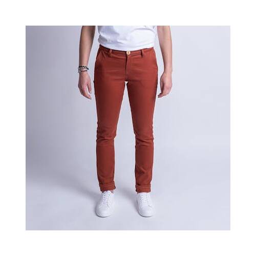 Le chino 264 coupe slim terracotta de 1083