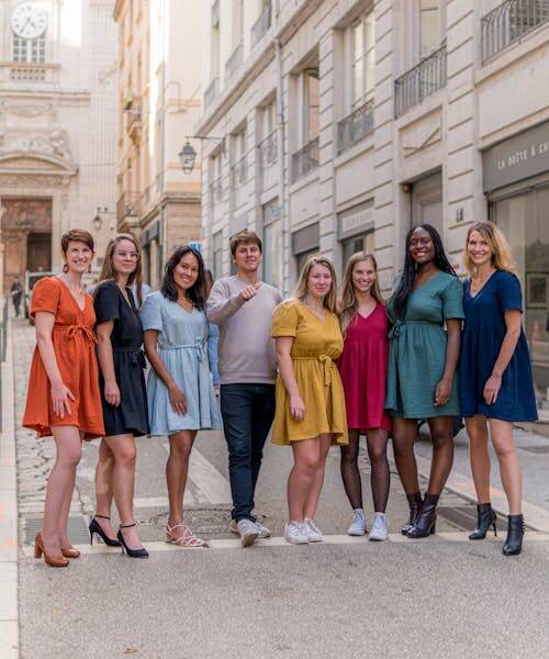 Photo de groupe de l'équipe Coton Vert.