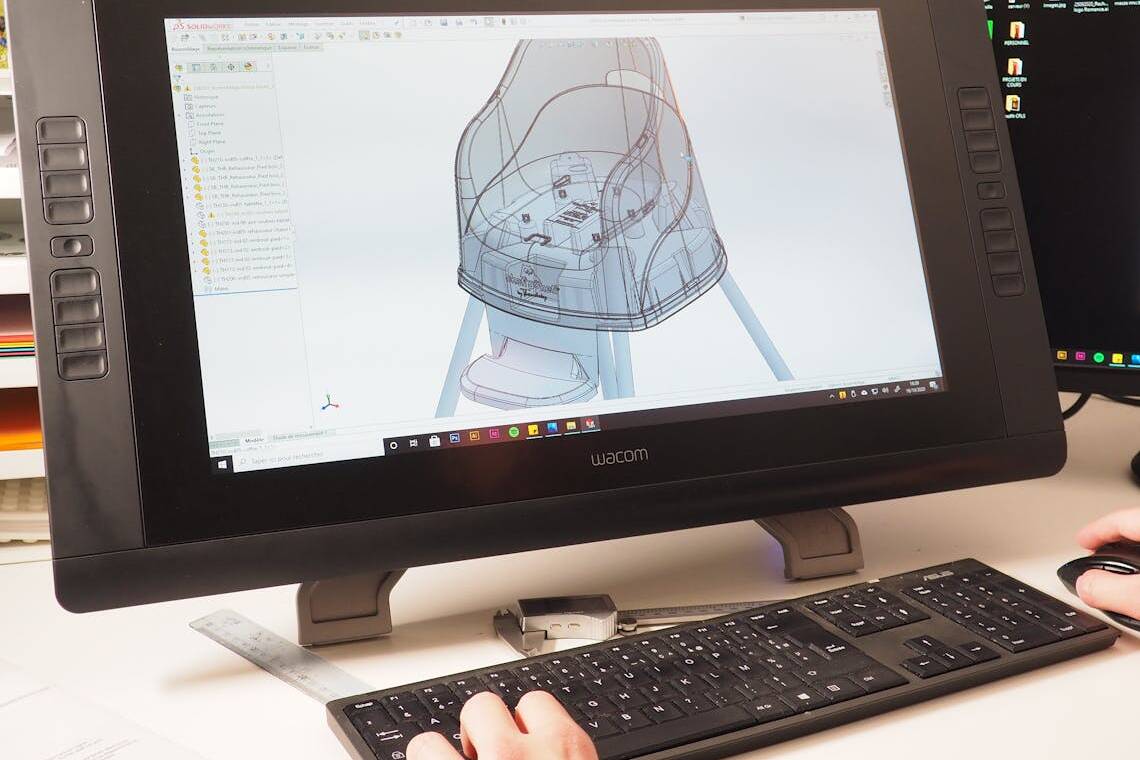 Création d'une chaise haute fabriqué en France par Thermobaby.