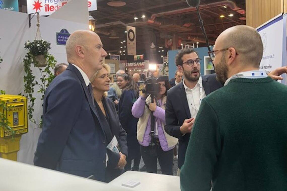 Visite de Monsieur le Ministre de l'Industrie Roland Lescure et de Madame Valérie Pécresse, Présidente de la Région Île-de-France.