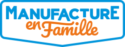Logo entreprise Manufacture en Famille, fabricant de jouets en bous à construire et peindre.