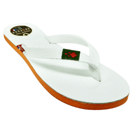 Tong cuir MOOREA Blanc