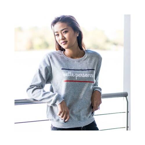 Belle personne - Sweat sérigraphie belle personne