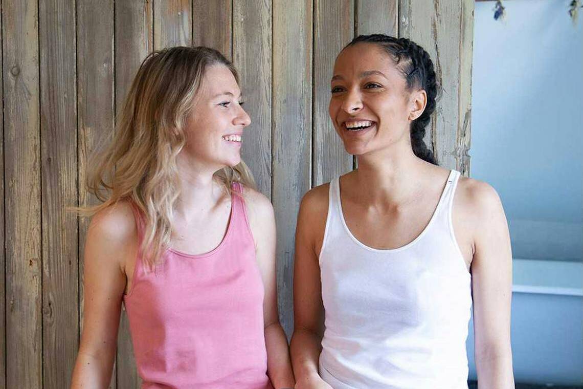 Débardeur coton bio - La Flâneuse - Rose RESSOURCE - fabrication française.