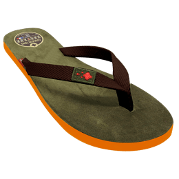 Tong cuir MOOREA Vert