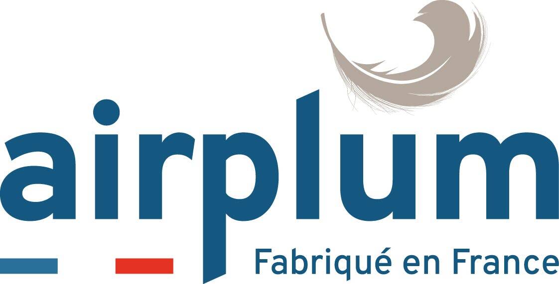 Logo marque Airplum, fabricant de chaussons et pantoufles Made in France.