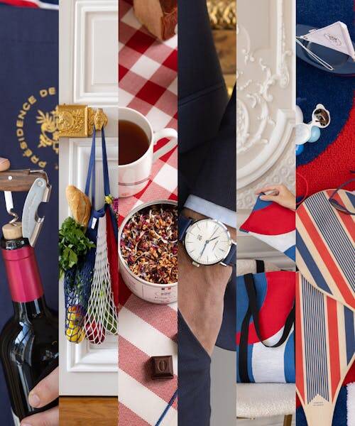 Sélections de produits made in france de la collection France de la marque Élysée - Présidence de la République.