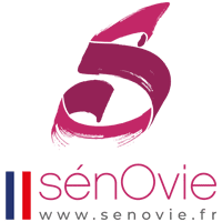 Logo de la marque Sénovie, la marque de vêtements féminin anti démangeaison et anti frottement fabriqués en France.