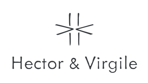 Logo entreprise Hector et Virgile. Accessoires et maroquinerie.