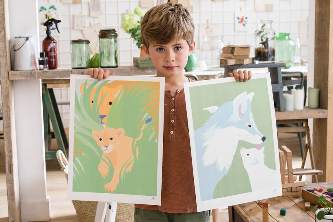 Les Petits collectionneurs proposent des très beaux posters pour enfant et fabriqués en France.