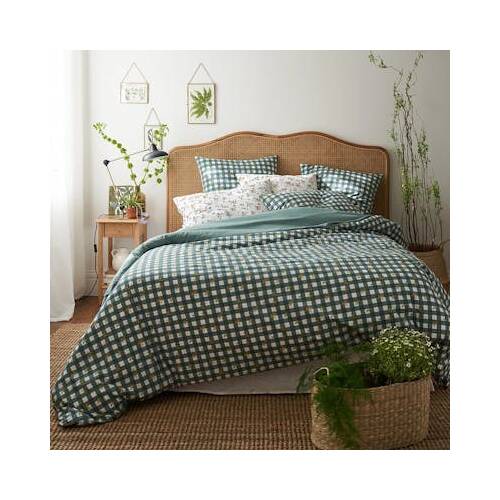 Housse de couette coton, Mariette en imprimé Vichy.