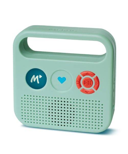 Enceinte portative Merlin pour les enfants de 3 à 12 ans avec le plus grand choix d'histoires
