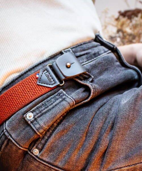 Libelté, la ceinture sans boucle élastique Made in France.