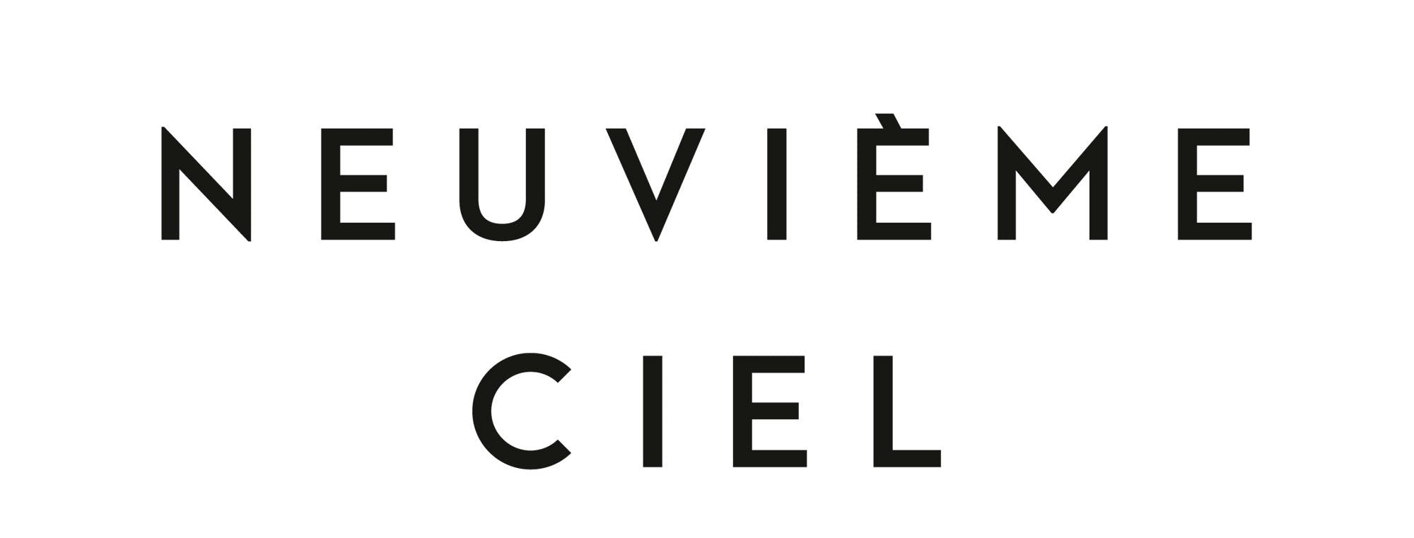Logo de la marque Neuvième Ciel fabricant de vêtements grossesse et d'allaitement fabriqués en France.