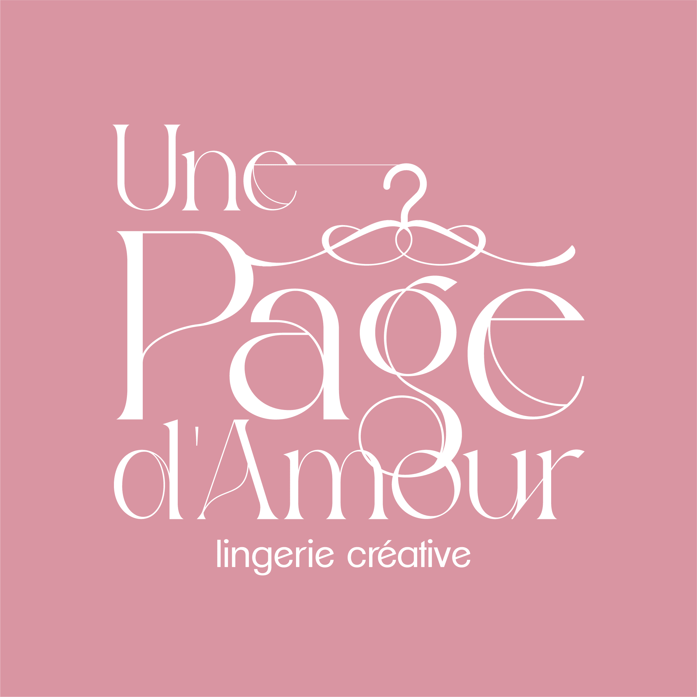 Logo de l'entreprise Une Page d'Amour, marque de sous-vêtements féminins et pyjamas français.