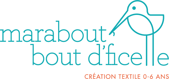 Logo de la marque Marabout, bout d’ficelle fabricant de vêtements évolutifs et accessoires pour bébés et enfants.