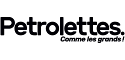 Logo de la marque Petrolette fabricant de bascule et draisienne en bois Made in France.