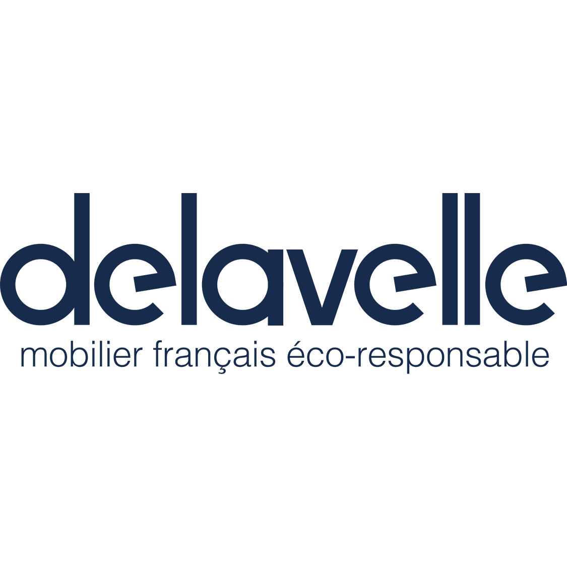 Logo de la marque Delavelle fabricant français de mobilier en bois.