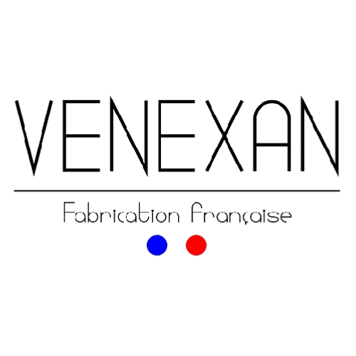 Logo de la marque Venexan fabricant de chaussures pour homme et femme fabriqué en France.