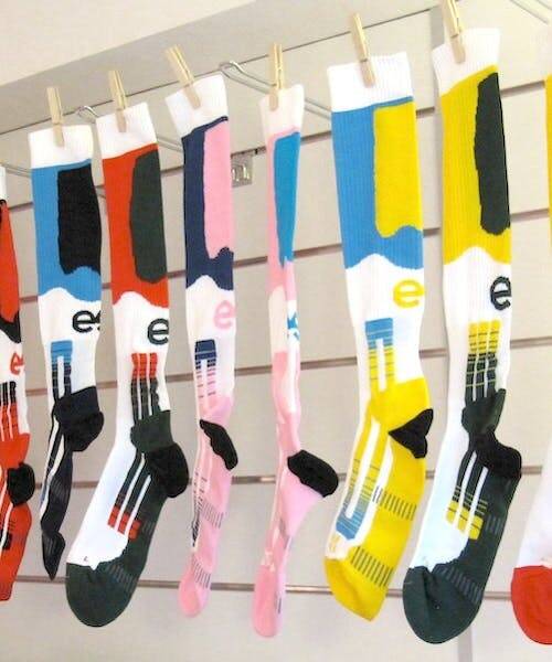 Sept chaussettes de foot et rugby "Opteema" fabriquées en France par Technifeet.