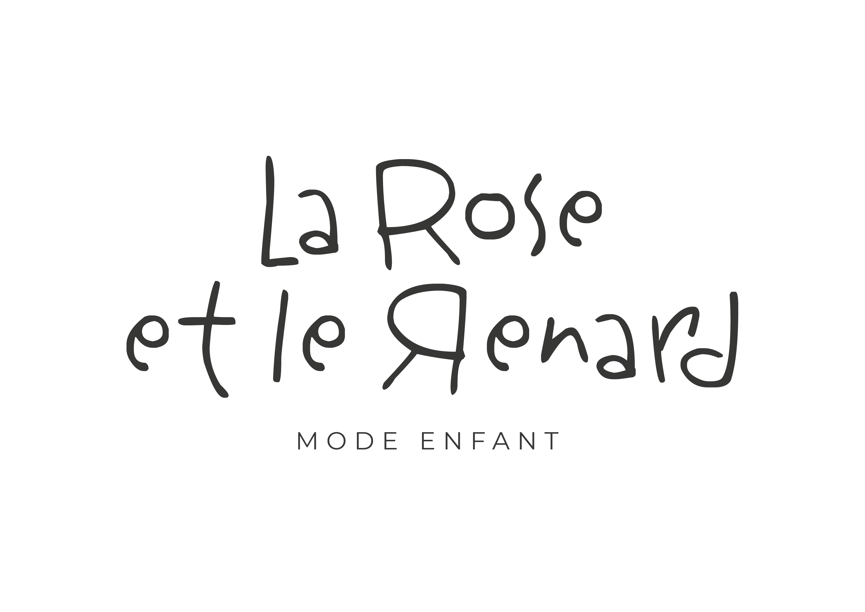 Logo de La Rose et le Renard marque de vêtements pour enfants fabriqués en France.