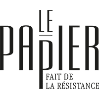 Logo de la marque Le Papier fait de la résistance spécialiste des carnets de notes fabriqués en France.