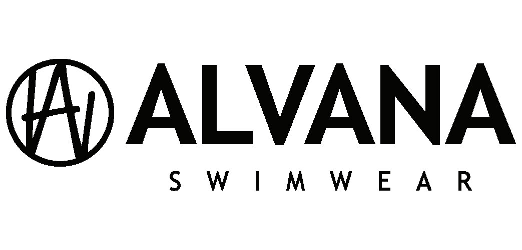 Logo de la marque Alvana fabricant de maillots de bains femme et accessoires fabriqués en France.