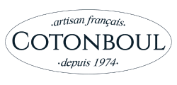 Logo de la marque Cotonboul fabricant de linge de maison et pyjamas fabriqués en France.
