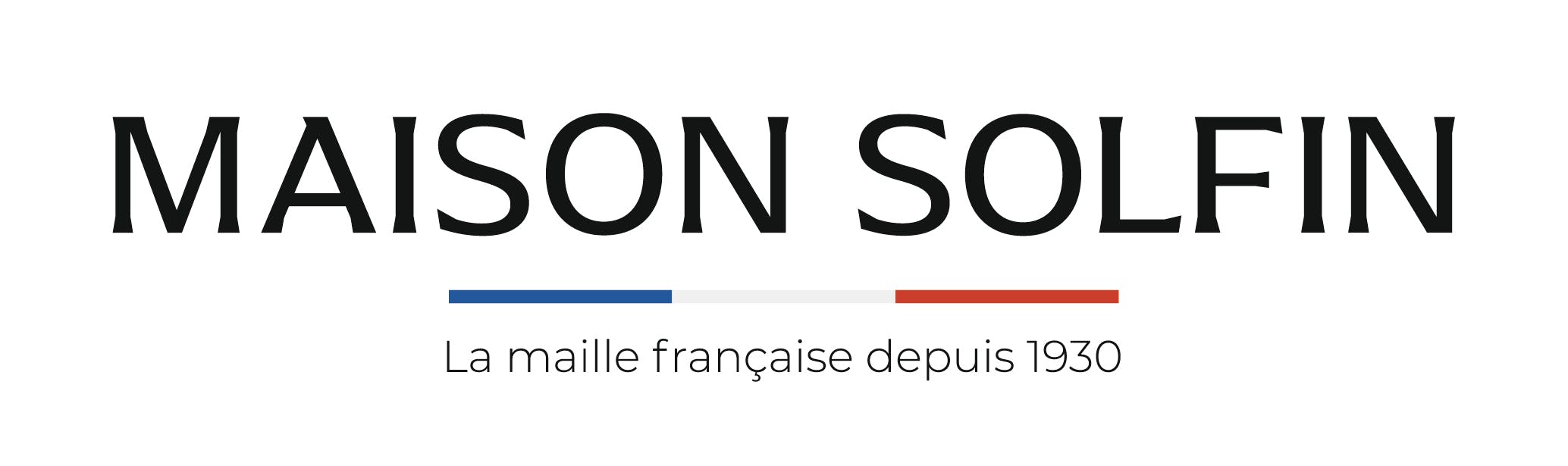 Logo de l'entreprise Maison Solfin (Bernard Solfin) fabricant de vêtements en mailles Made in france pour homme et femme.
