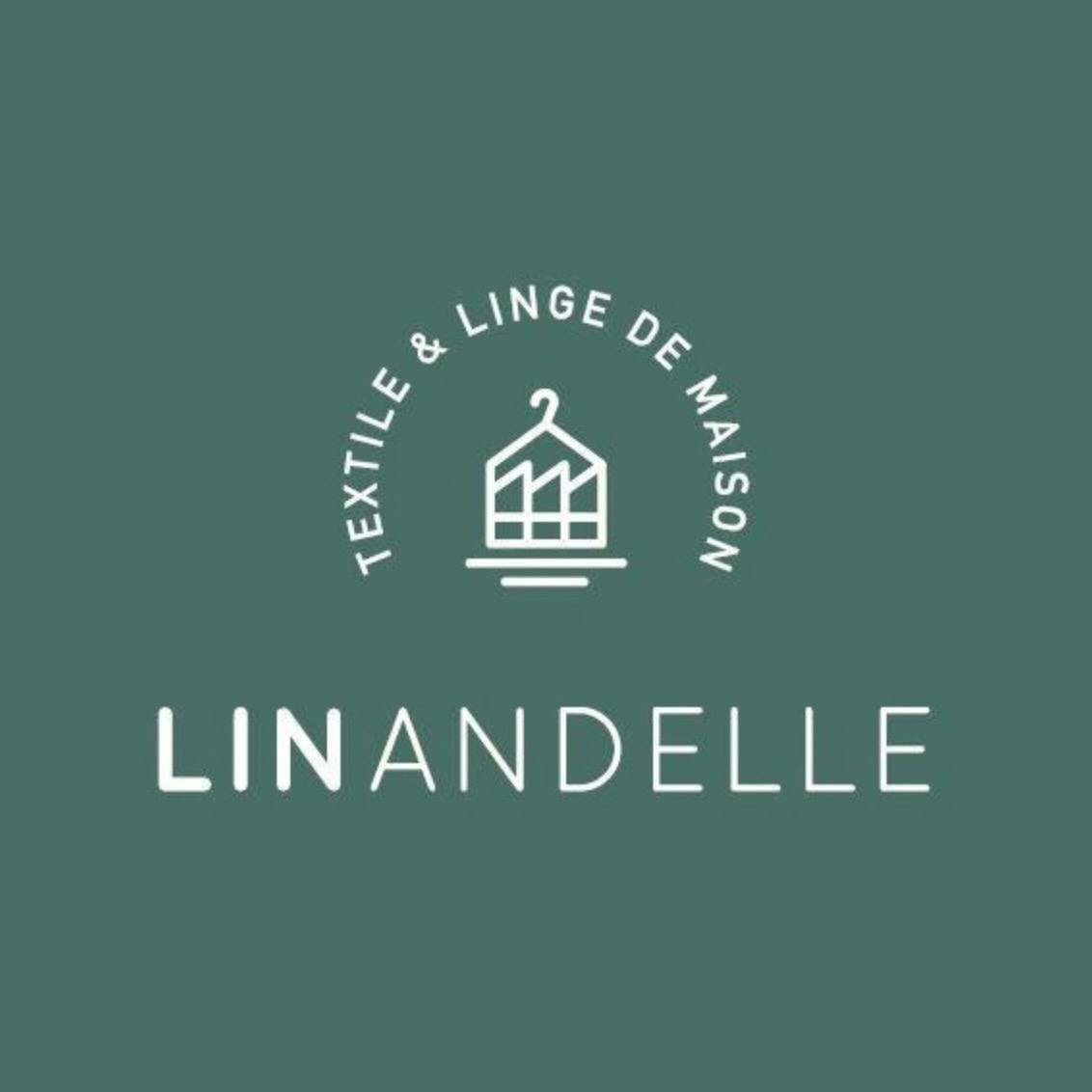 Logo de la marque Linandelle fabricant de linge de table, de lit et de bain fabriqués en France et Europe.