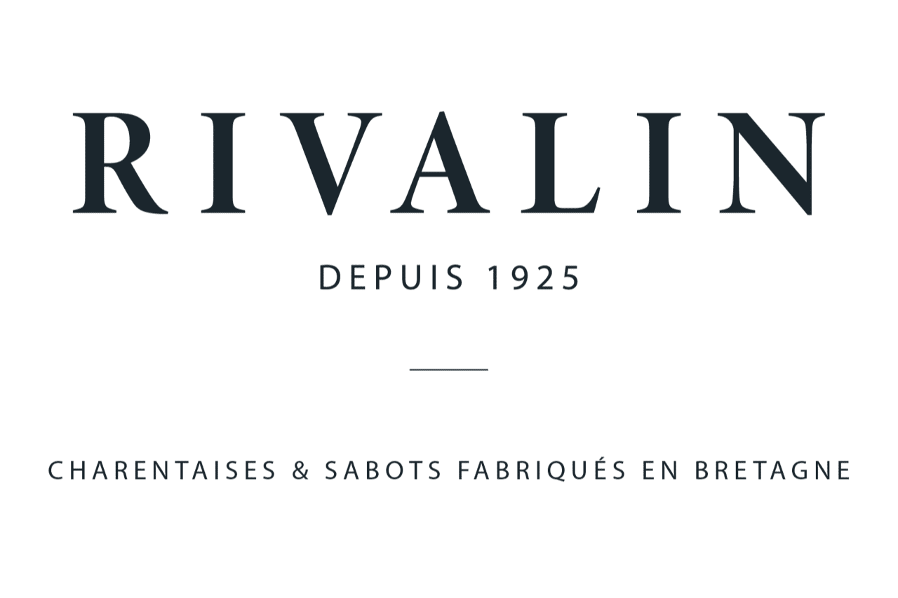 Logo de la marque Rivalin fabricant de chaussons charentaises et sabots fabriqué en France en Bretagne.