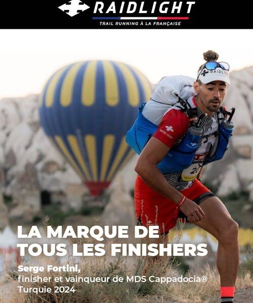 Photo du champion Serge Fortini ambassadeur de la marque Raidlight.