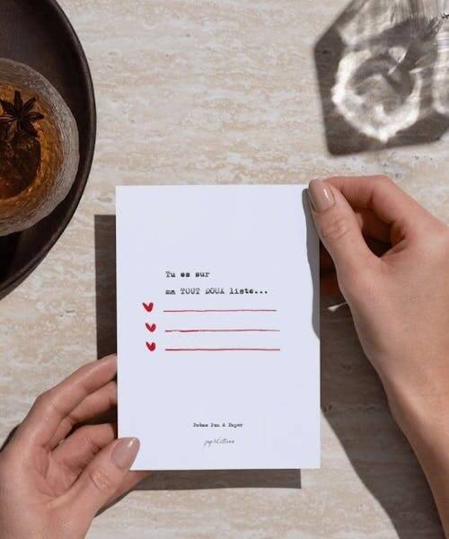 Carte fabriquées en France par la maison d'éditions JOG pour déclarer son amour.