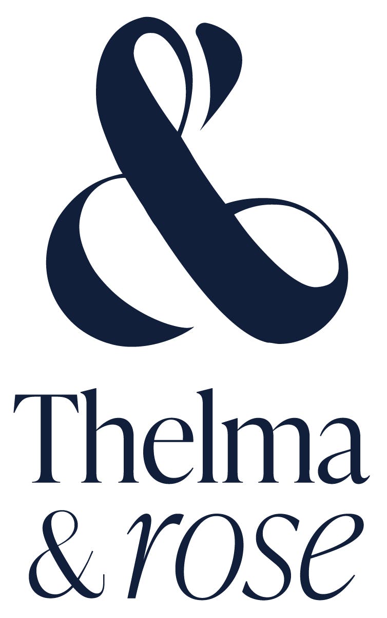 Logo entreprise THELMA & ROSE, marque de vêtements femme fabriqués en France.