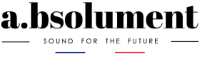 Logo de la marque A.bsolument fabricant et restauration d'enceintes audio fabriquées en France.