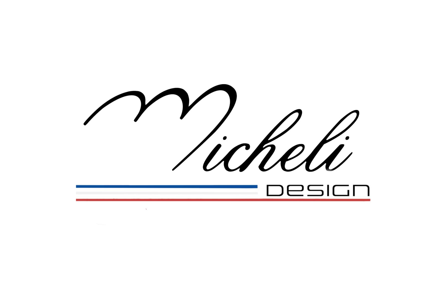 Logo de Micheli Design fabricants et artisans de meubles en bois massif et acier fabriqués sur demande en France.