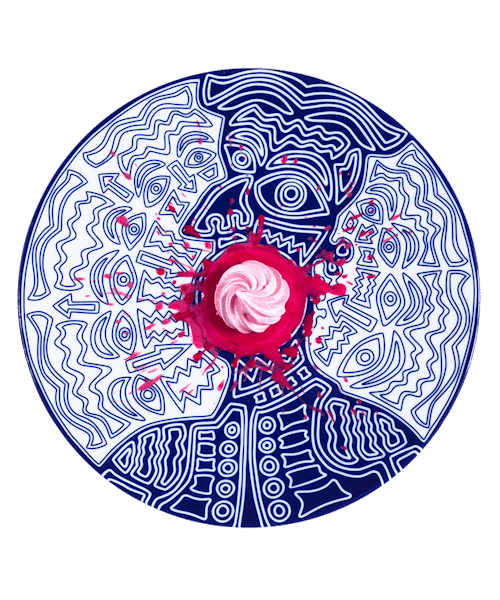 Assiette à dîner en porcelaine fabriquée en France par Extranorm.