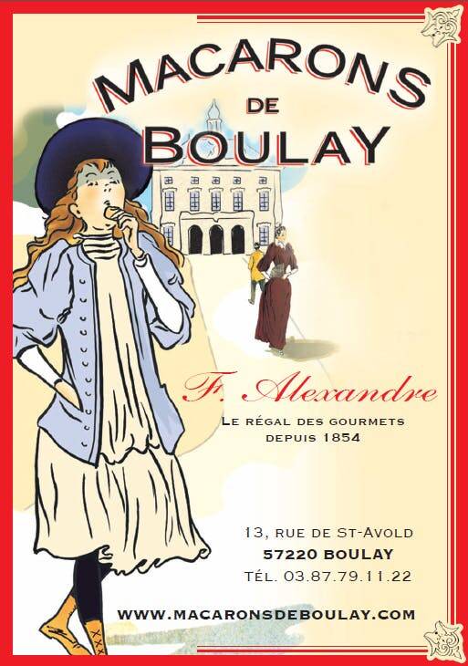 Logo de la marque Macarons de Boulay fabricant de macarons traditionnel et artisanaux français.