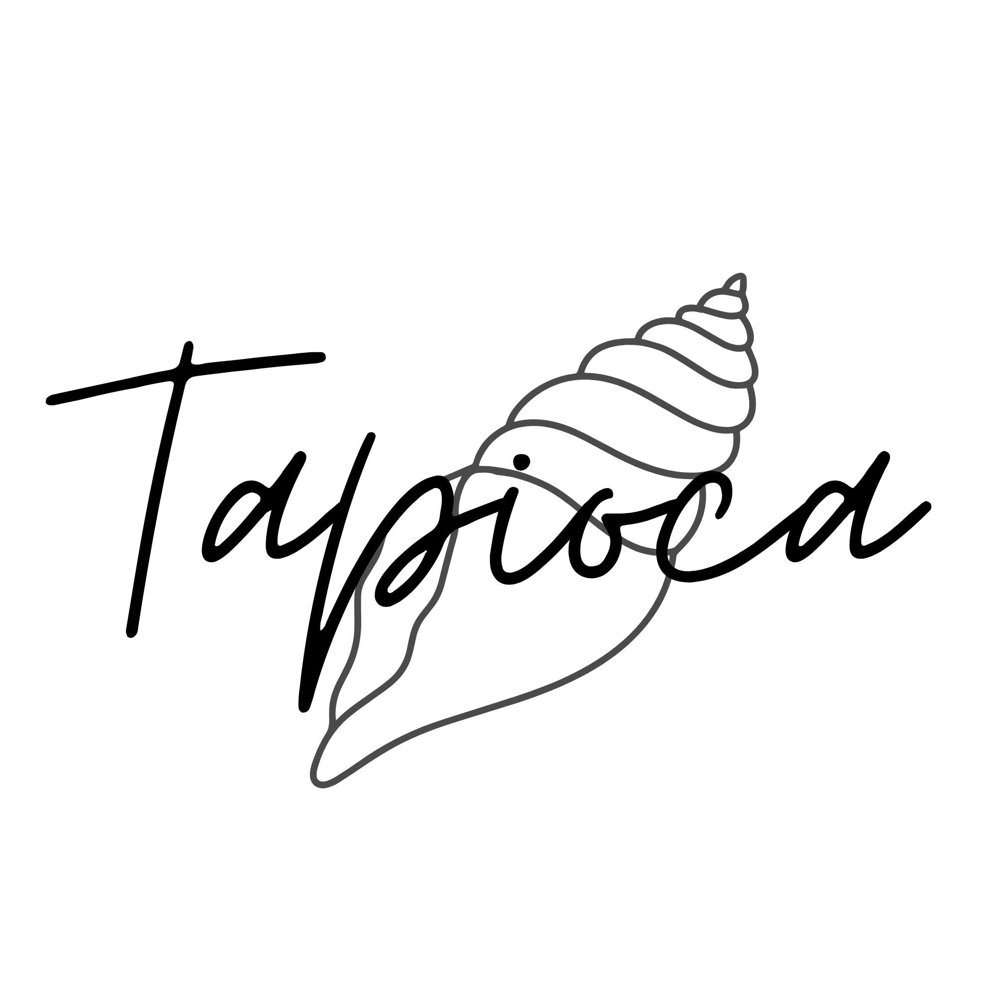 Logo de la marque Tapioca fabricant de bijoux fabriqués en France.