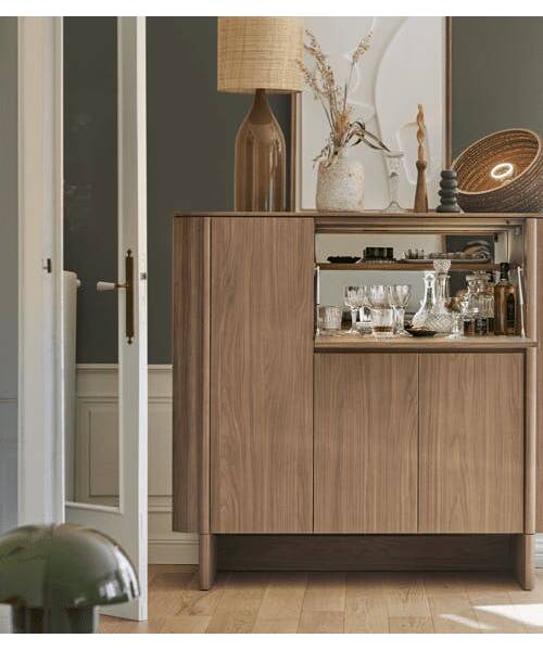 Vaisselier de rangement mi-haut Atoll fabriqué en France par Gautier.