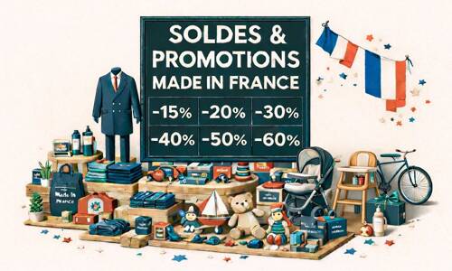 Lancement des soldes et promos d'été 2025 fabriqués en France.