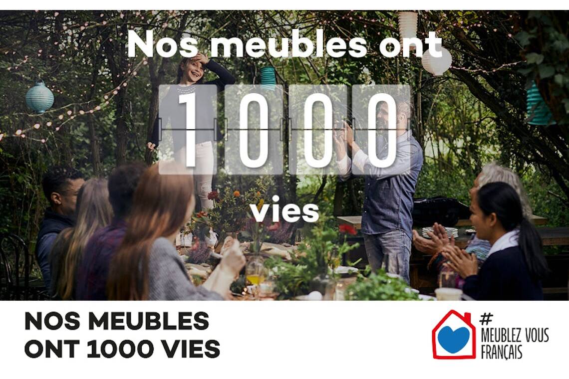 Campagne "Nos meubles ont mille vies" organisée par l'Ameublement français #Meublezvousfrançais.