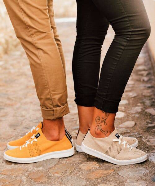 Les baskets écoresponsables, recyclées et recyclables.