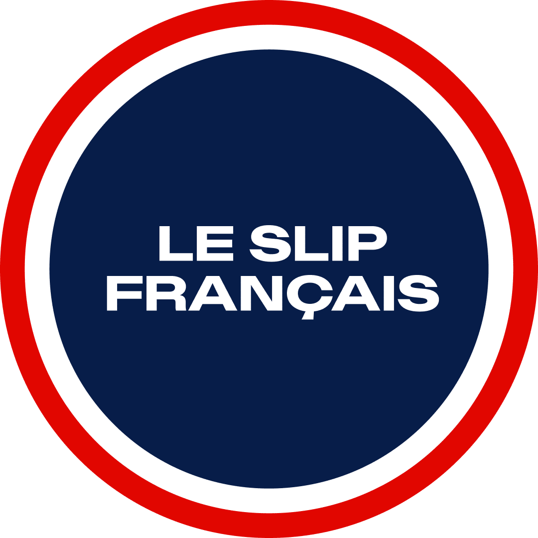 Logo de l'entreprise à mission Le Slip Français. Localisé à Paris, c'est le spécialiste du prêt-à-porter mixte et fabriqué en France. Marque célèbre pour ses slips iconiques.