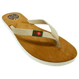 Tong cuir MOOREA Sable